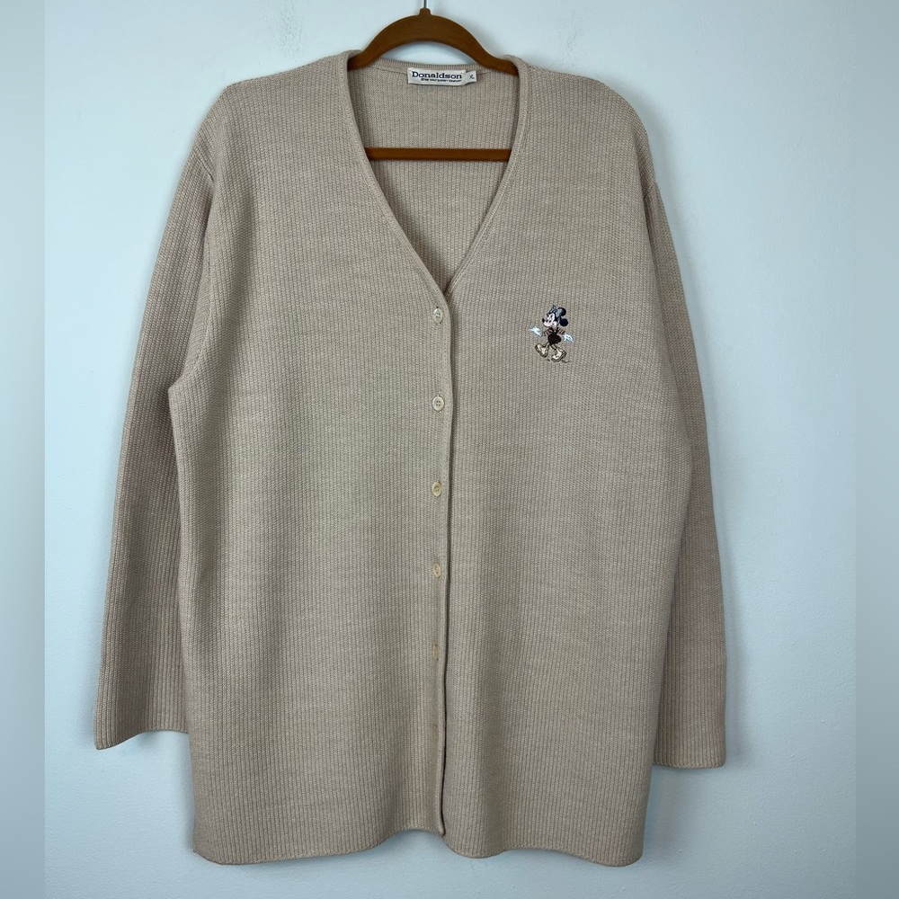 Donaldson The Walt Disney Co Vintage XL Sweater Cardigan Long Wool Blend